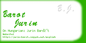 barot jurin business card